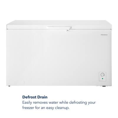 Insignia™ 14.0 Cu. Ft. Garage Ready Chest Freezer White NS Insignia™ 14.0 Cu. Ft. Garage Ready Chest Freezer White NS