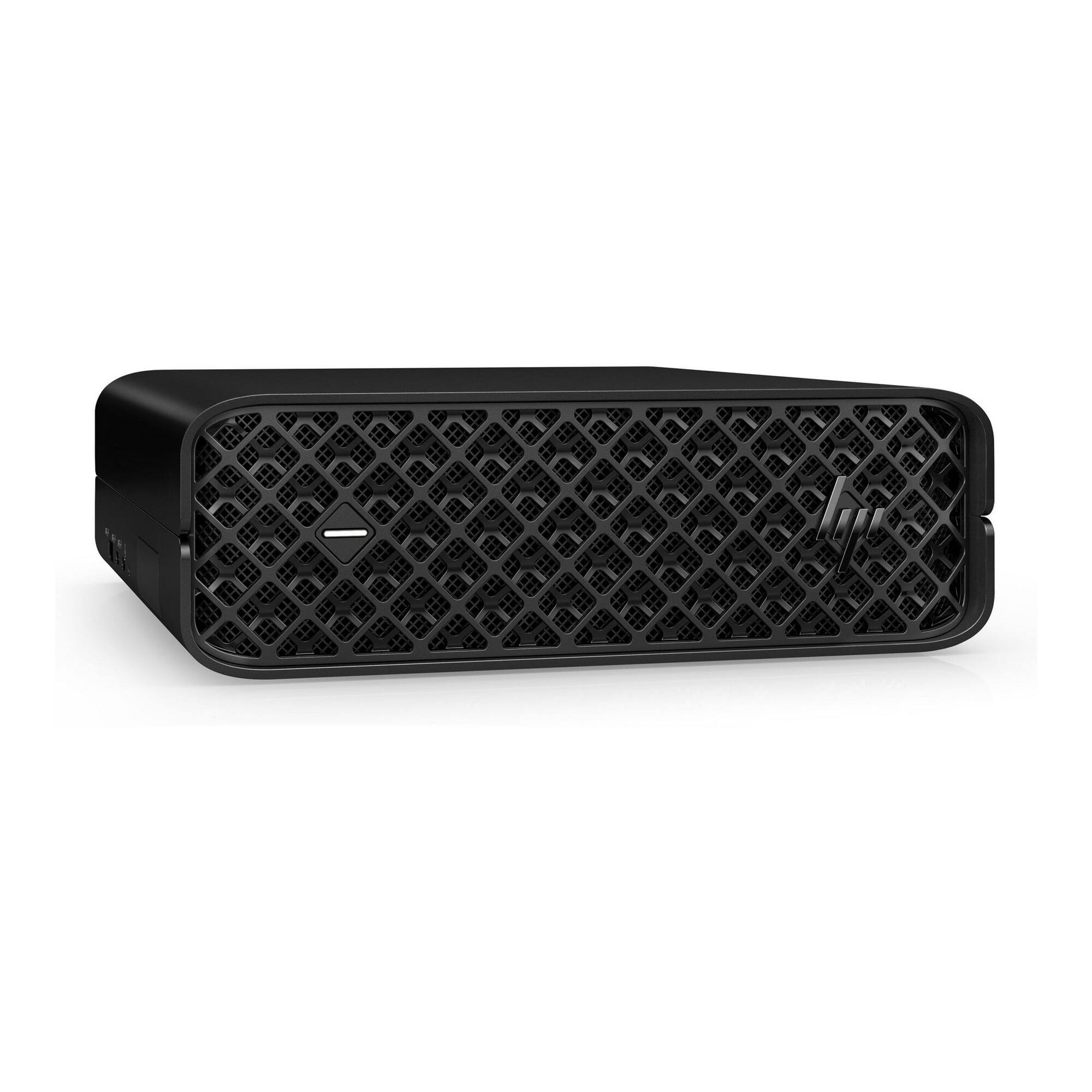 Left. HP - HP Z2 Mini G9 Workstation - Core i5 14th Gen i5-14500 - 16 GB - 512 GB SSD - Mini PC - Smart Buy - Intel Chip - Windows - Black.