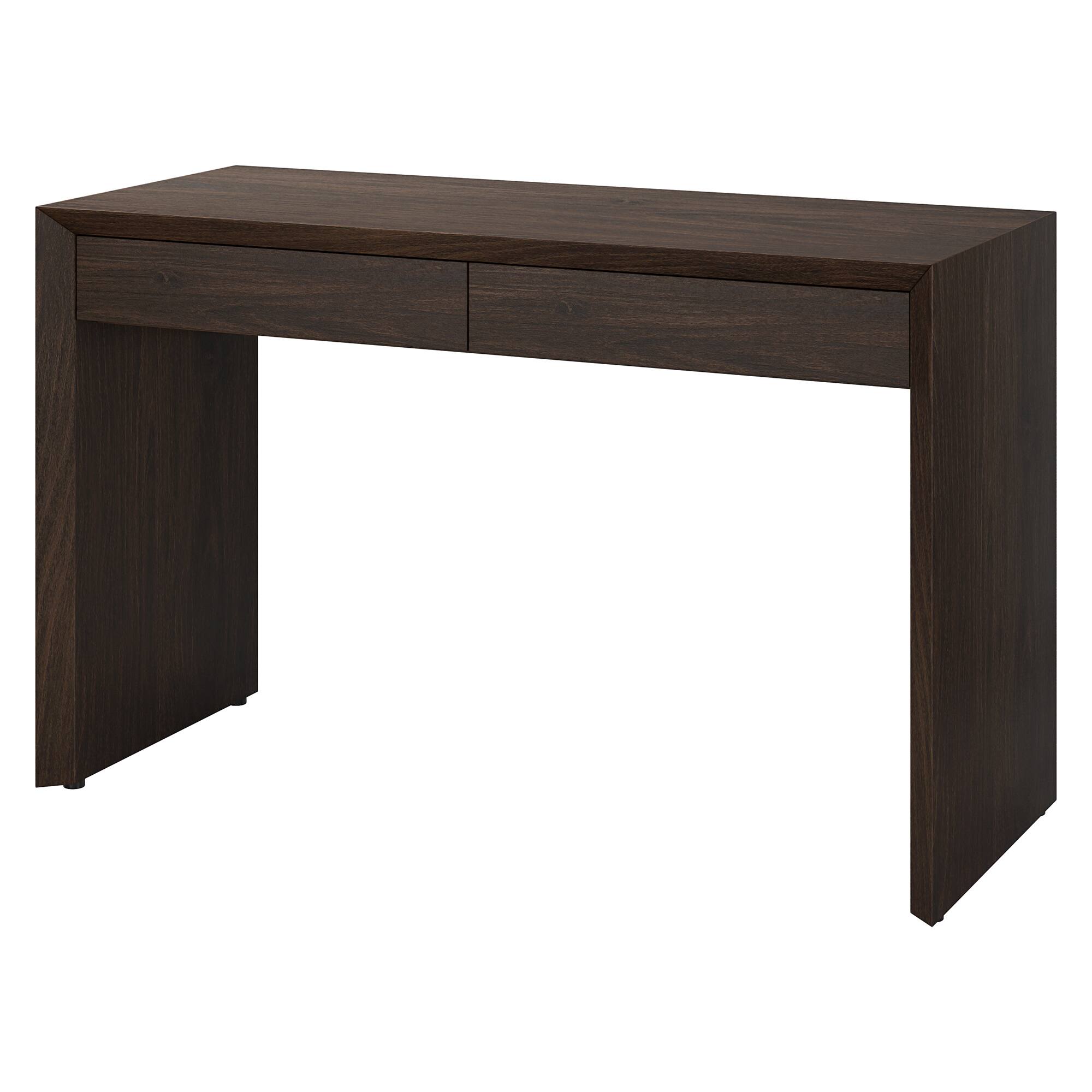 Alt View 2. Hudson&Canal - Pembroke 48" Wide Rectangular Desk - Alder Brown.