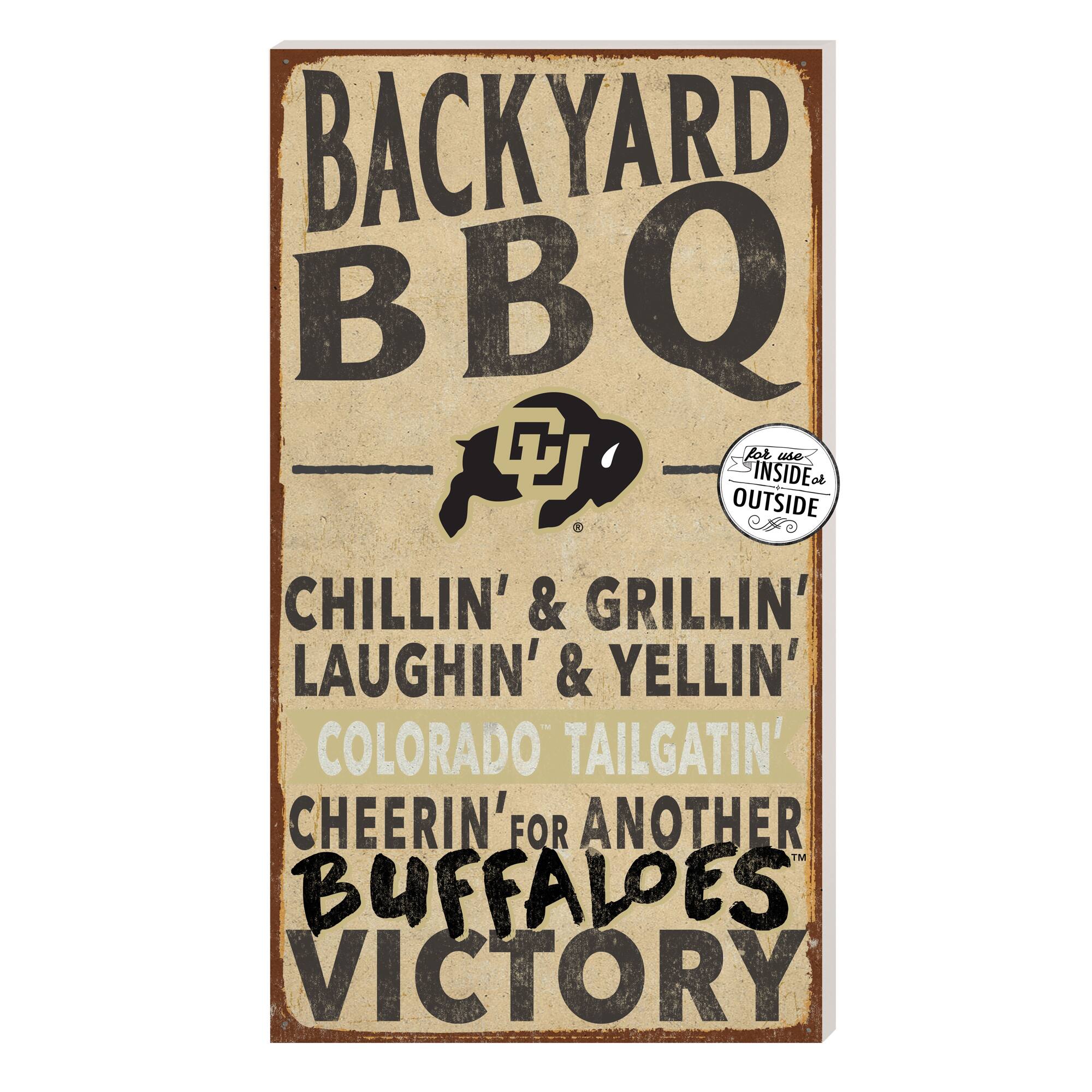 Brown Colorado Buffaloes 11'' x 20'' Indoor/Outdoor BBQ Sign