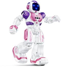 Ruko - 6088 Programmable Robot with Gesture Cotrol, Rechargeable Robots Toys for Boys and Girls, Gift for Kids 3–6 - Updated Pink