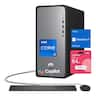 HP - Upgraded - OmniDesk Desktop - Intel Core i7-14700 with 32GB RAM, 2TB SSD - Wired Keyboard & Mouse - Adata 64GB USB Drive - Black