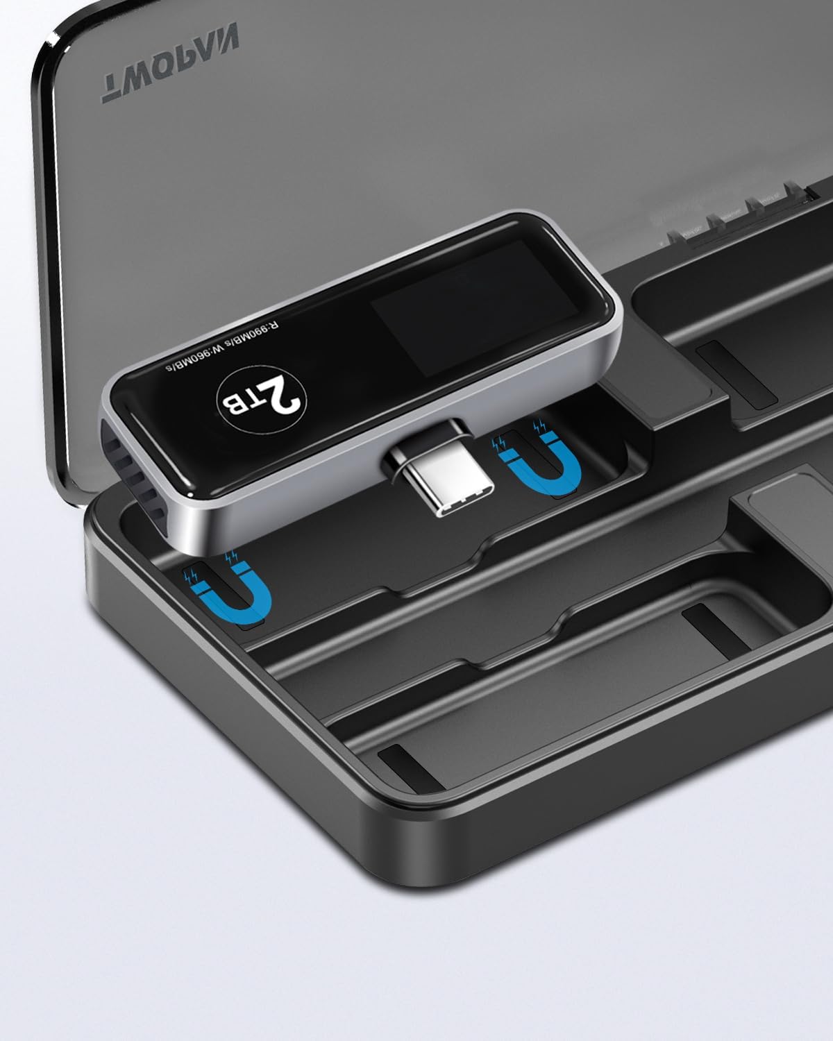 Sure, here is the corrected and grouped text:

- LMOLVA
- M: 990MB/s W: 960MB/s
- 2TB
- 44
- 44
- U
- 2TB