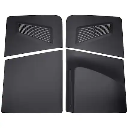 Front. MobileSentrix - Console Shell Faceplate Covers Replacement Compatible For PlayStation 5 Pro PS5 Pro (D-015) (Disc Edition) - Black - Black.