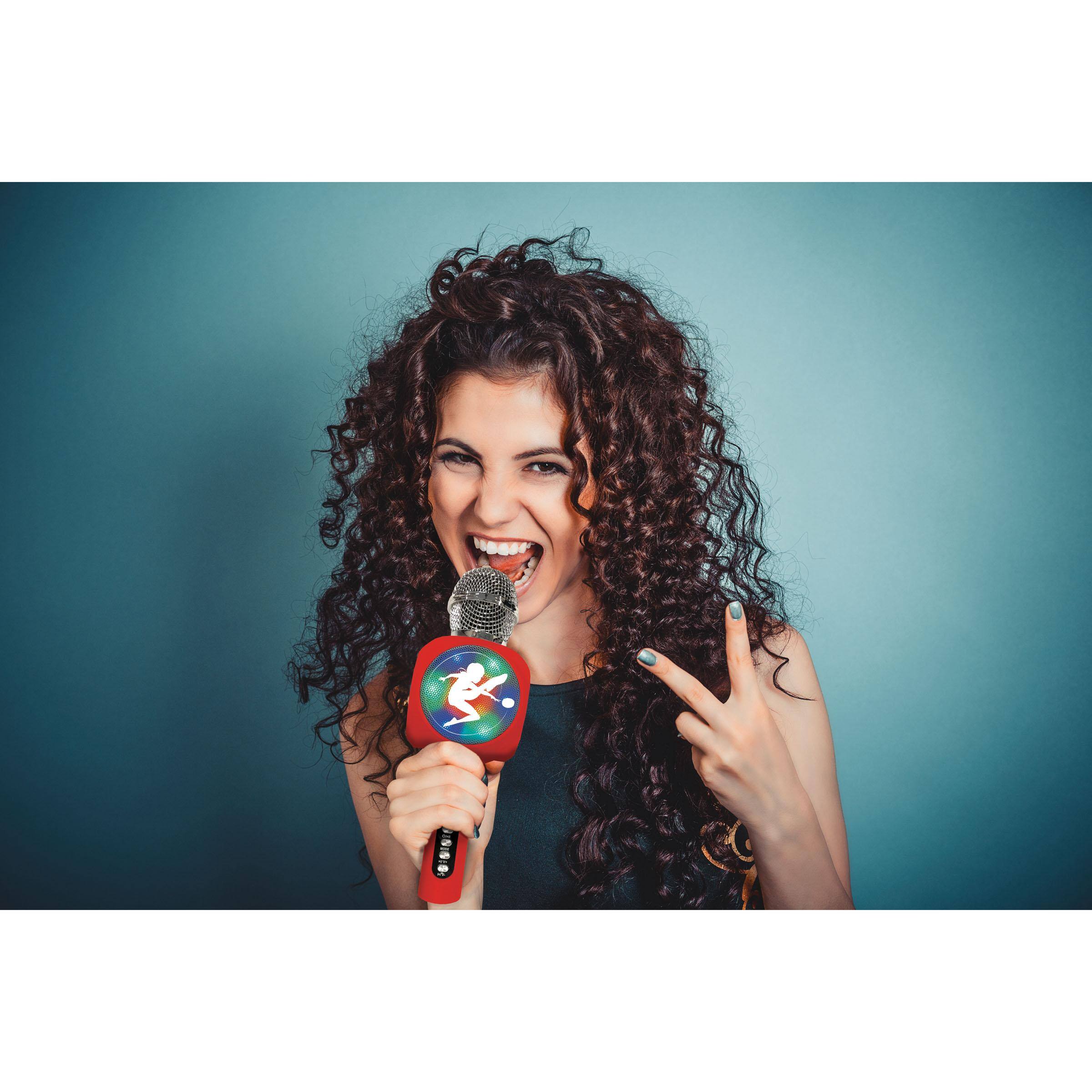 Alt View 3. Lexibook - Miraculous Bluetooth Karaoke Mic with Speaker. Lights & Voice Changer.