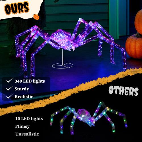OURS
- 340 LED lights
- Sturdy
- Realistic

OTHERS
- 10 LED lights
- Flimsy
- Unrealistic