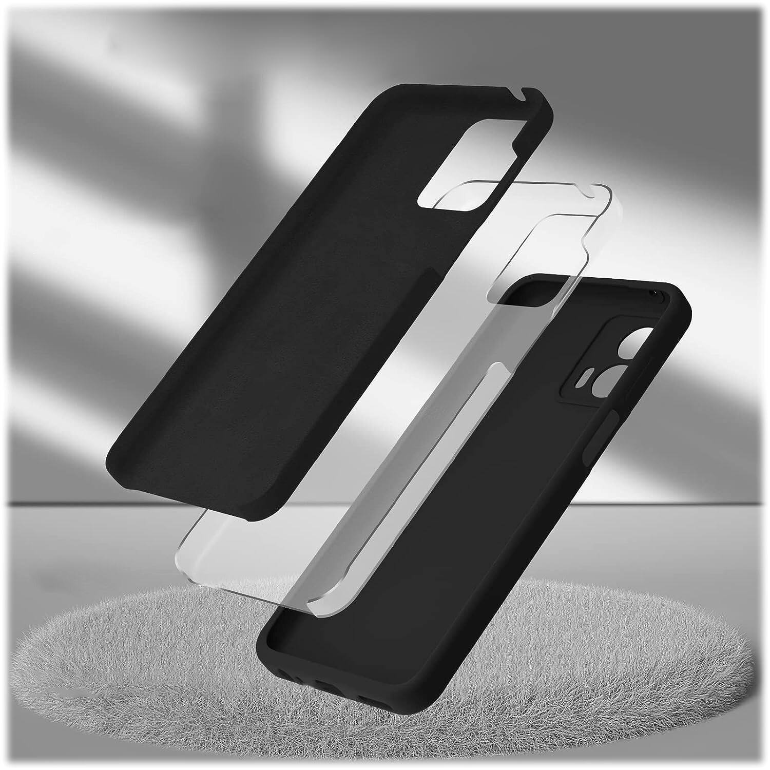 Alt View 14. SaharaCase - Silicone Series Case for Motorola G 5G (2023) - Black.
