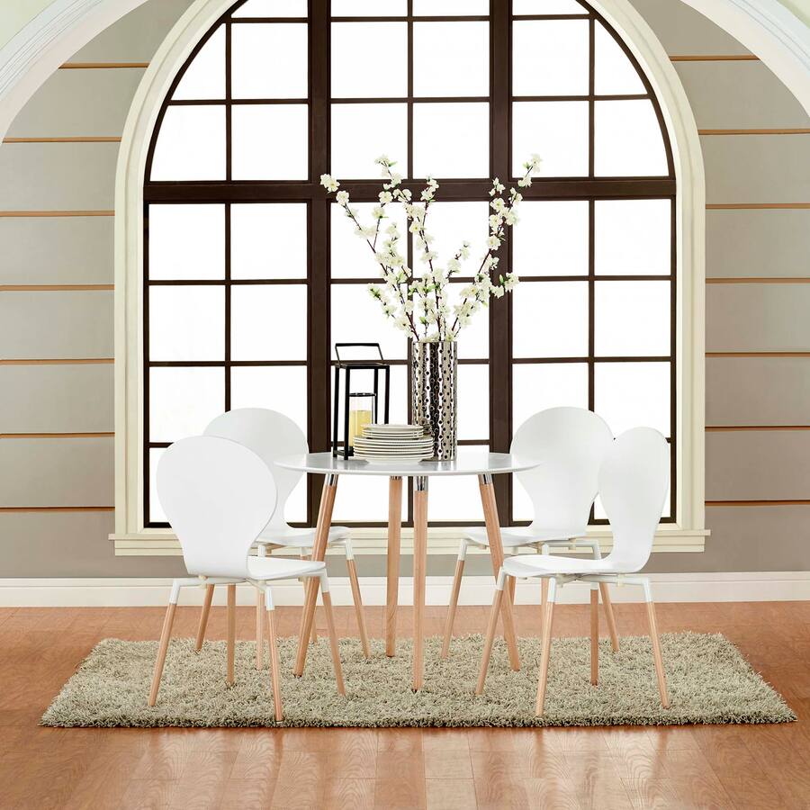 Modway Chair Assembly Path Dining Chair Set of 4 by Modway White EEI-1369-WHI - Best Buy
