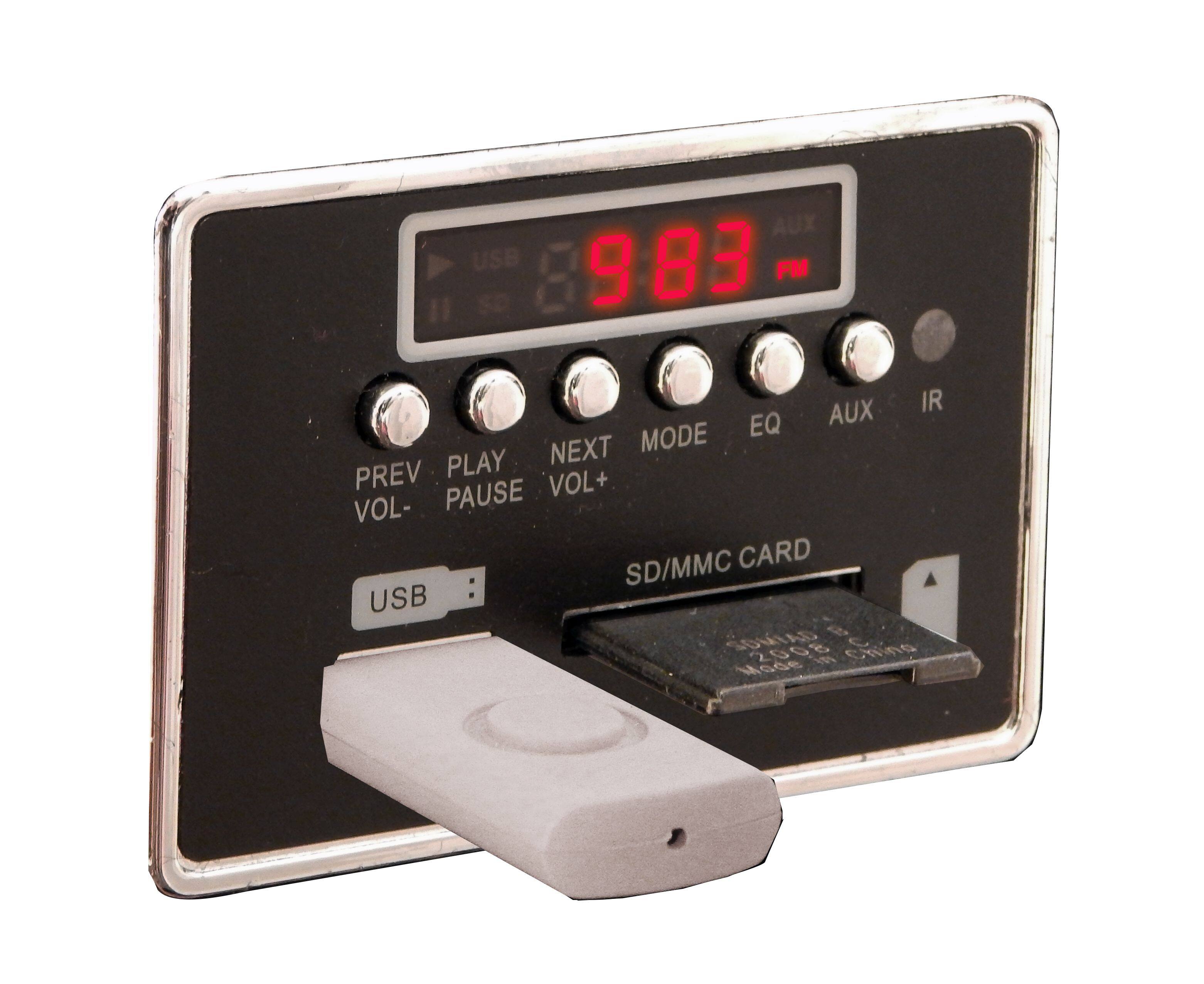 AUX USB 983 FM 11 AUX IR MODE EQ PLAY NEXT PREV VOL+ VOL- PAUSE SD/MMC CARD USB : SOMIAD 2008 Chino Mode T0