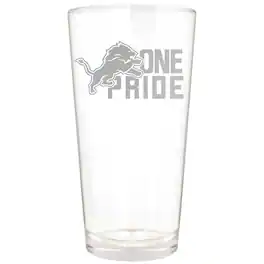 Great American Products - Detroit Lions Etched 16oz. Rally Cry Pint Glass - Multicolor
