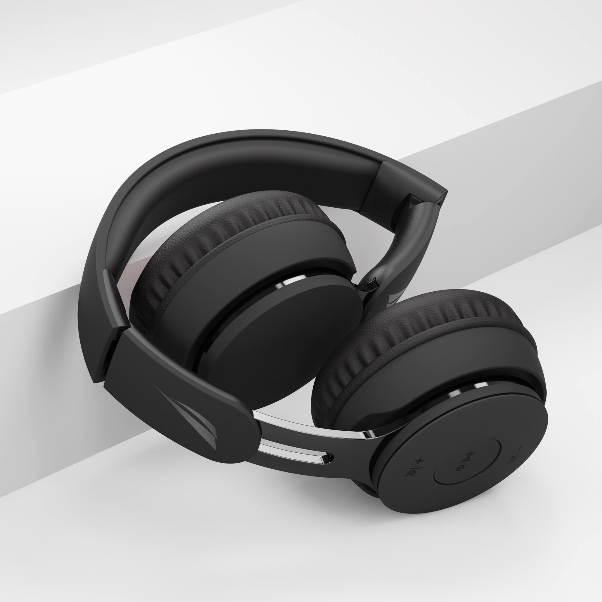 Left. Nautica - Nautica URBAN H100 Bluetooth Stereo Headphones -  (Black) - Black.