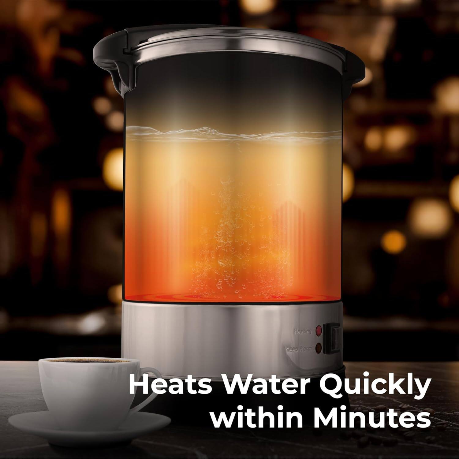 Heats Water Quickly within Minutes