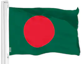 G128 - Bangladesh Flag 3 x 5 ft 150D Polyester Brass Grommets Indoor Outdoor - Assorted Colors