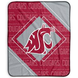 Pegasus - Washington State Cougars 50" x 60" Diamond Logo Fleece Blanket - Multicolor