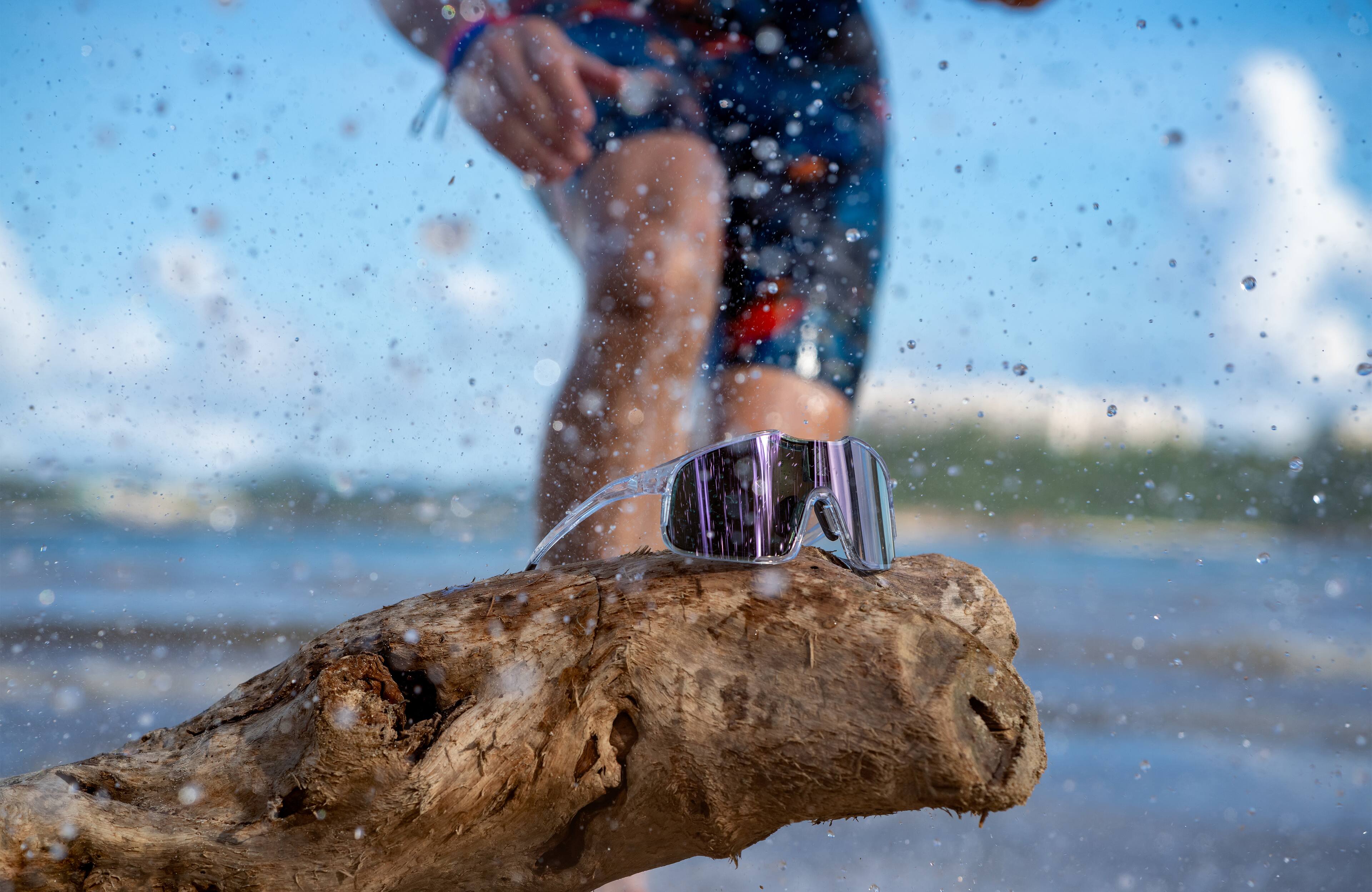 Alt View 4. Chamelo - Falcon Automatic - Obsidian frame | Alpha Blue lenses.