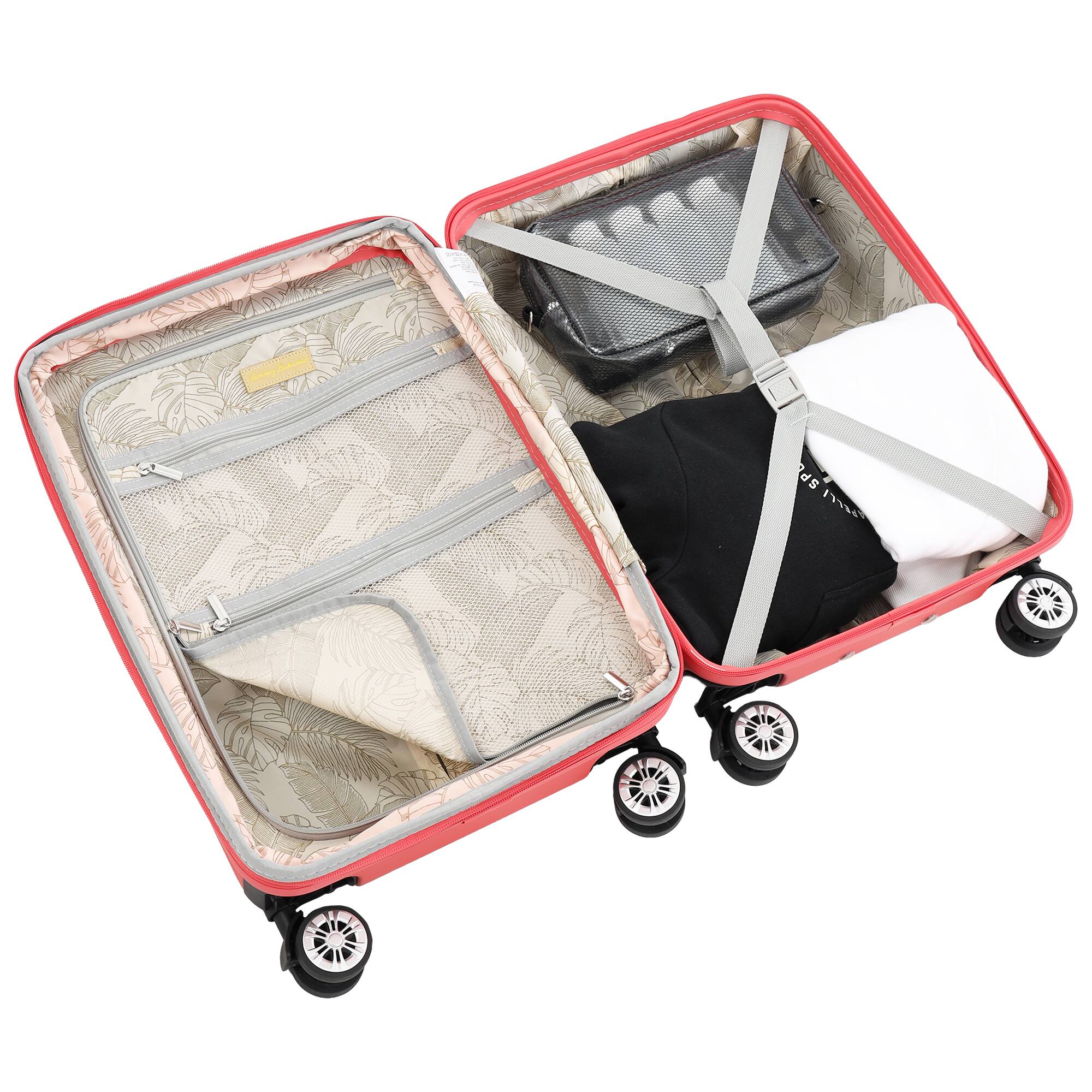 Alt View 2. Tommy Bahama - 26" Hardside Spinner Luggage with 3D Pineapple - Pink.