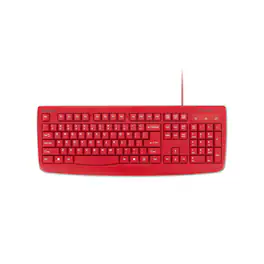 Kensington - Pro Fit Wired Washable Keyboard – IPX6 Waterproof & Antimicrobial - Red
