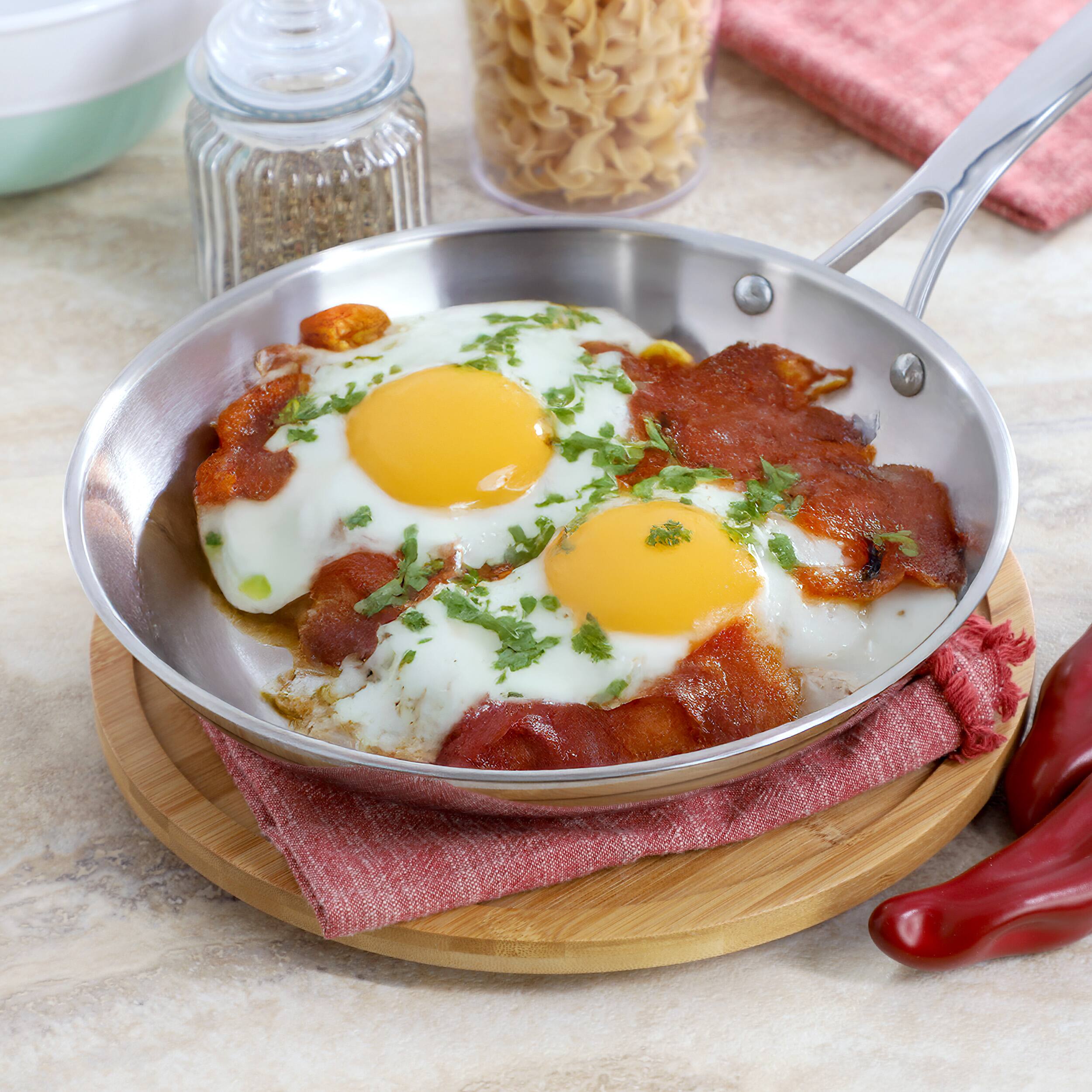 Alt View 4. Martha Stewart - Martha Stewart Castelle 10 Inch Stainless Steel Frying Pan - Silver.