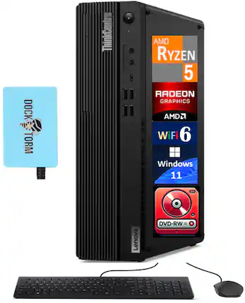 DOCK E-TORM TORM ThinkCentre AMD RYZEN 5 RADEON GRAPHICS AMD WiFi 6 Windows 11 DVD-RW = e - 4 18
