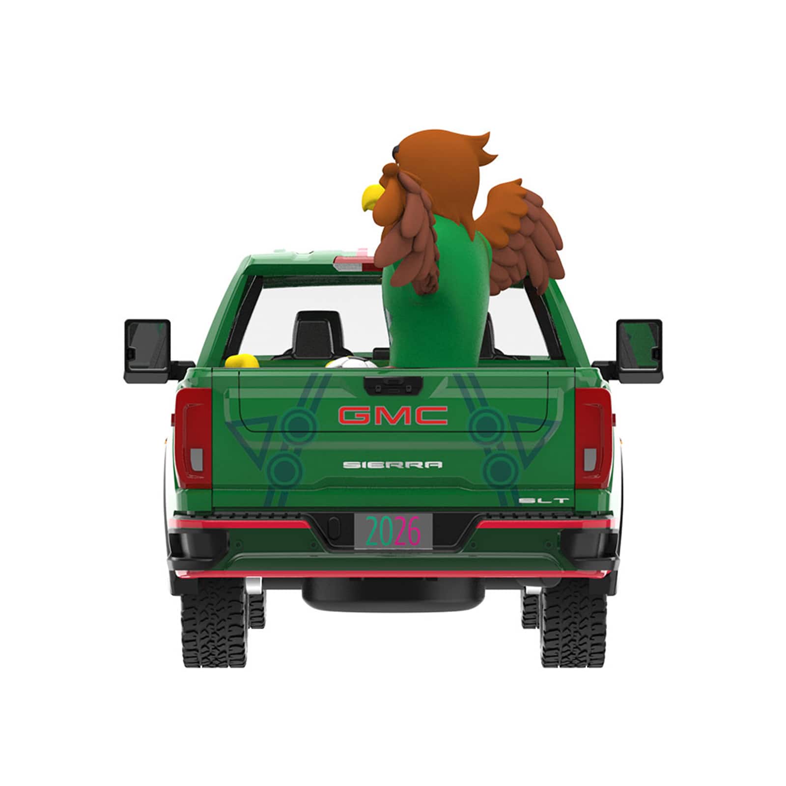 2022 GMC Sierra 3500 HD Pickup Truck Green with Mexican Soccer