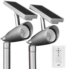 FEIT ELECTRIC - Feit OneSync Dusk to Dawn Solar Powered LED Nickel Spotlight