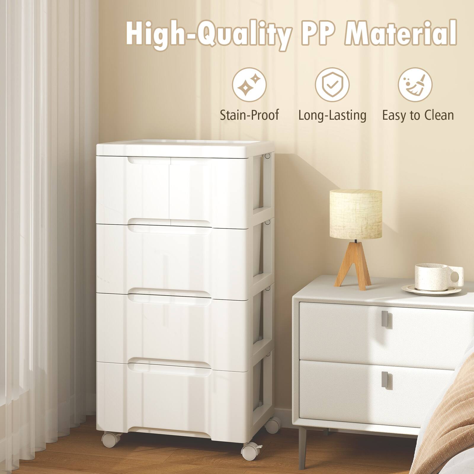 High-Quality PP Material
Stain-Proof
Long-Lasting
Easy to Clean