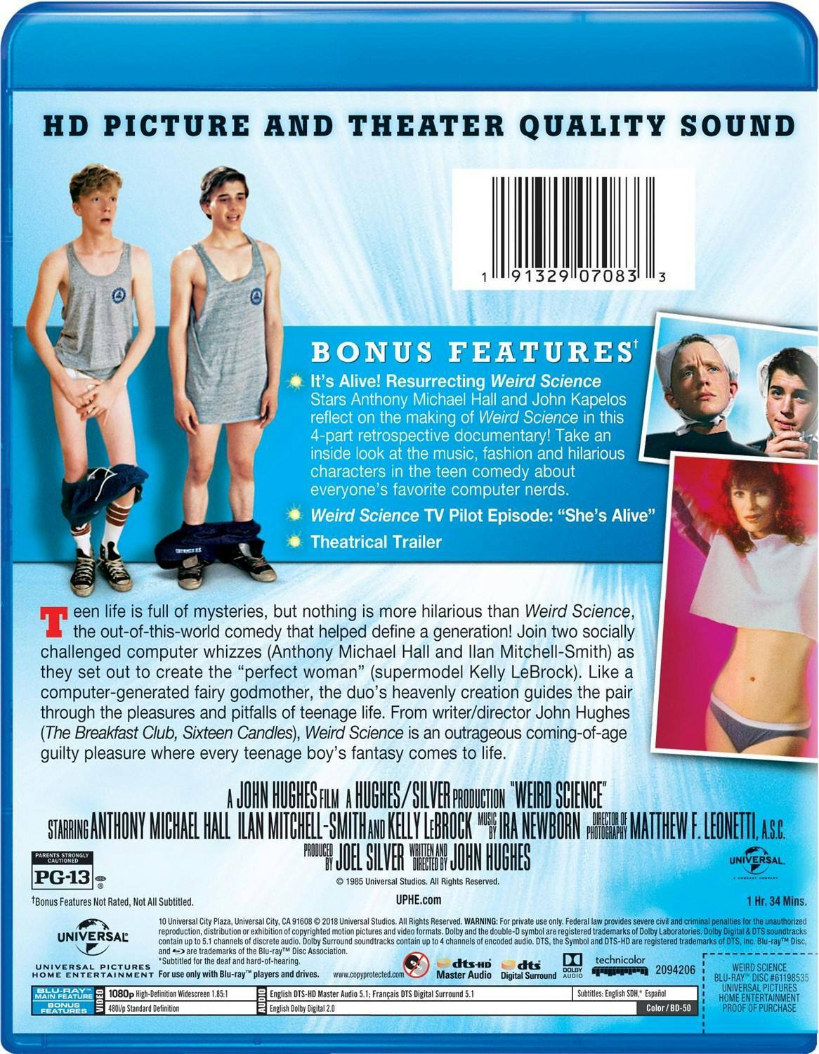 Back. Weird Science [Blu-ray].