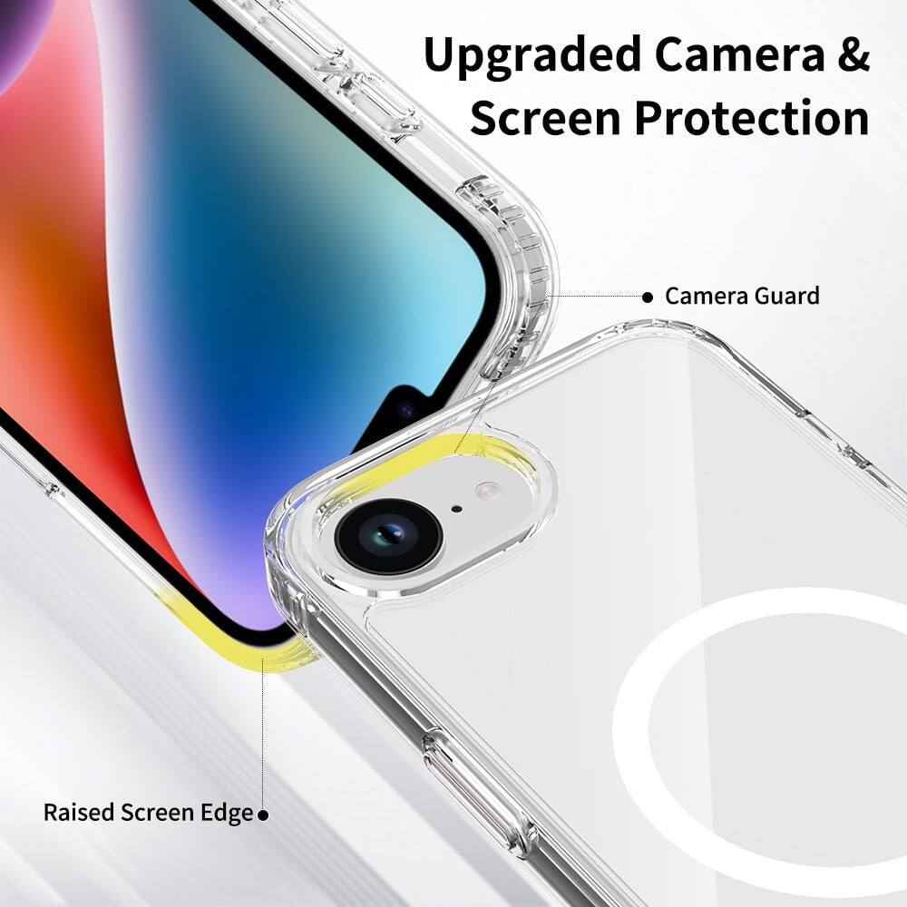 Upgraded Camera & Screen Protection

- Camera Guard
- Raised Screen Edge