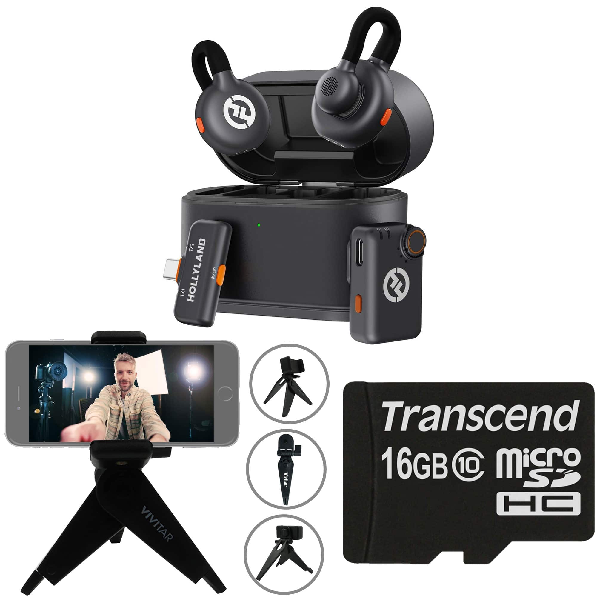 HOLLYLAND LARK M2S Mini Combo Wireless Mic System Universal