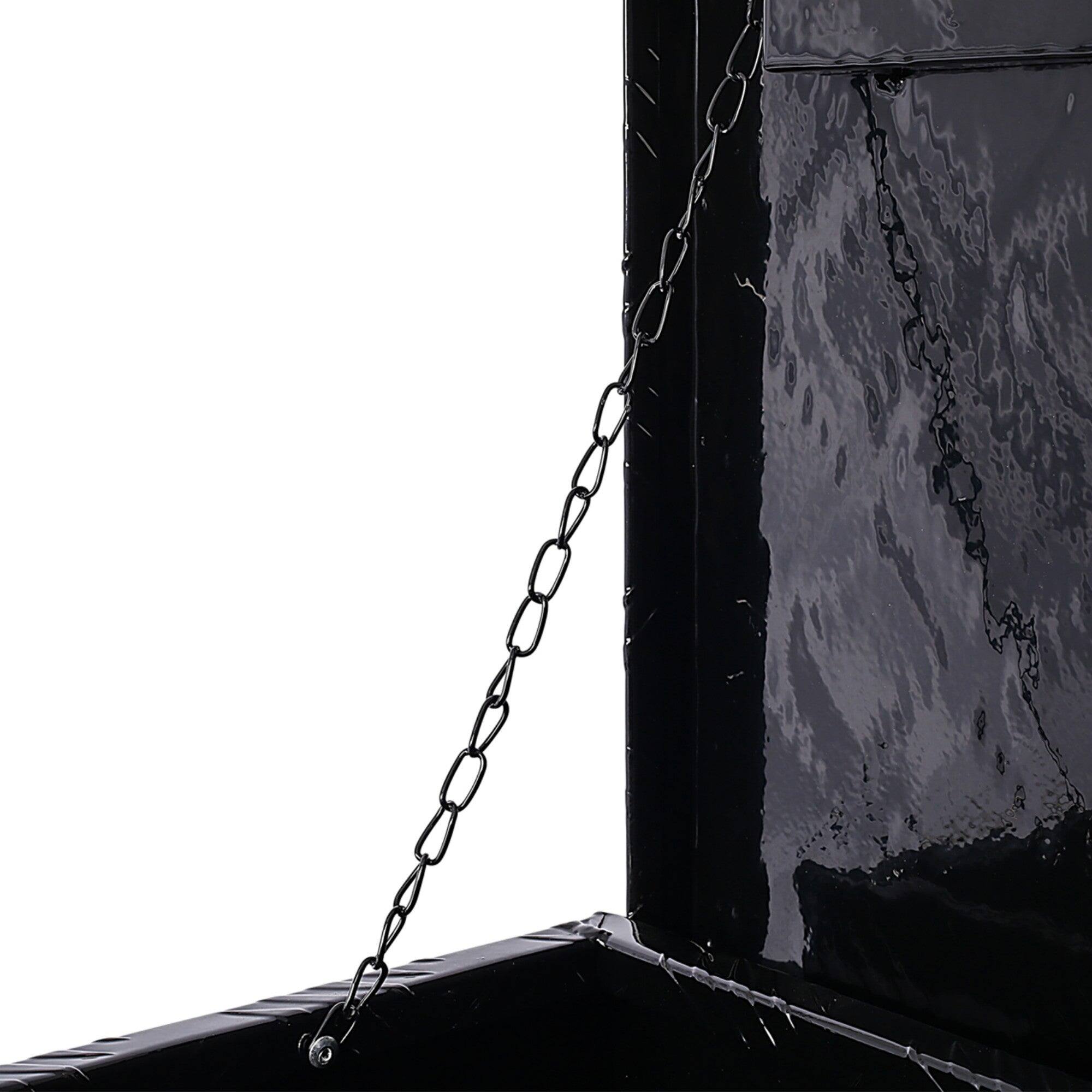 Alt View 3. Boyel Living - Black 48x15x15-Inch Aluminum Heavy-Duty Truck Bed Underbody Tool Box.