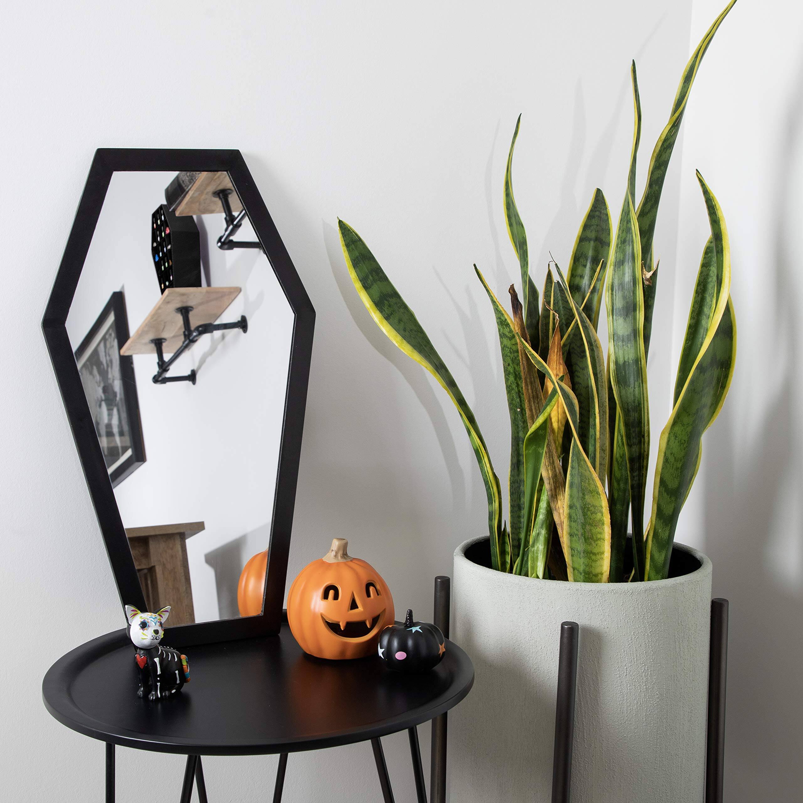 Alt View 6. Comfort Essence - Coffin Mirror - 21 In Decorative For Wall Decor Living Room Bedroom Gifting More Hang Pair With A Shelf Witch - Default.