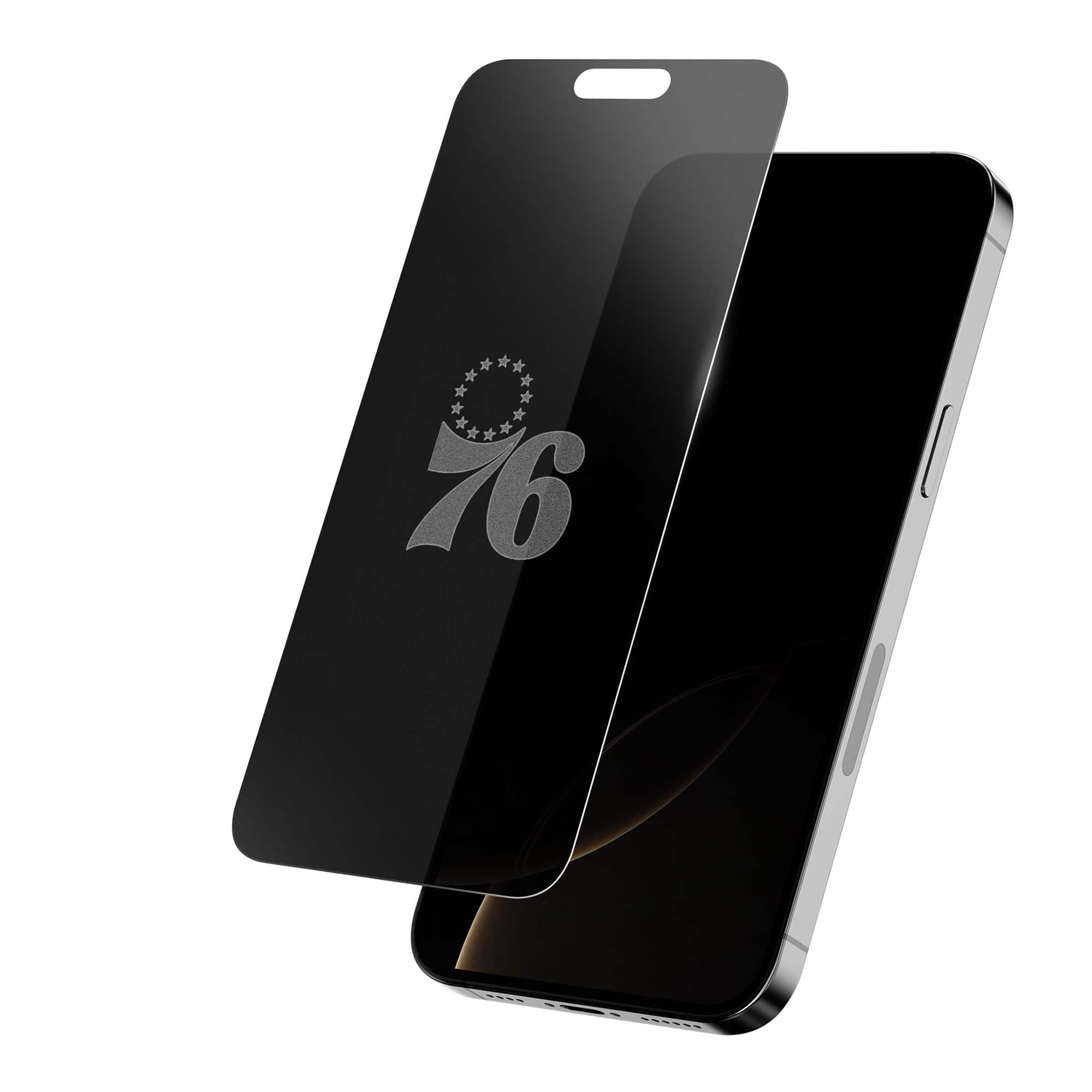Screen Skinz - Philadelphia 76ers iPhone Privacy Screen Protector - 13/13 Pro/14 - Multicolor