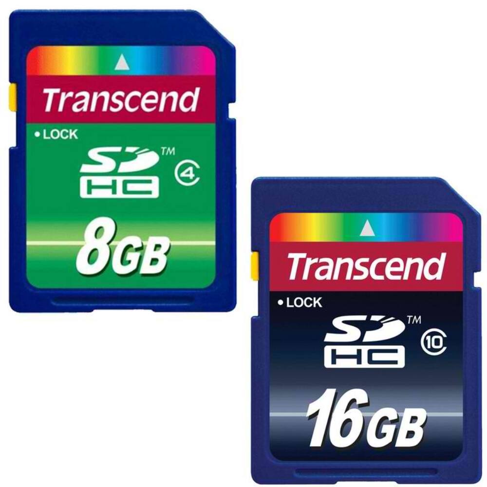 Transcend LOCK TM SD HC 4 8GB  
Transcend LOCK TM SD HC 10 16GB