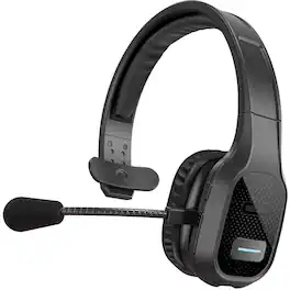 Delton - 20X Wireless Computer Headset, Trucker Bluetooth Headset (DBTHEAD20X) - Black