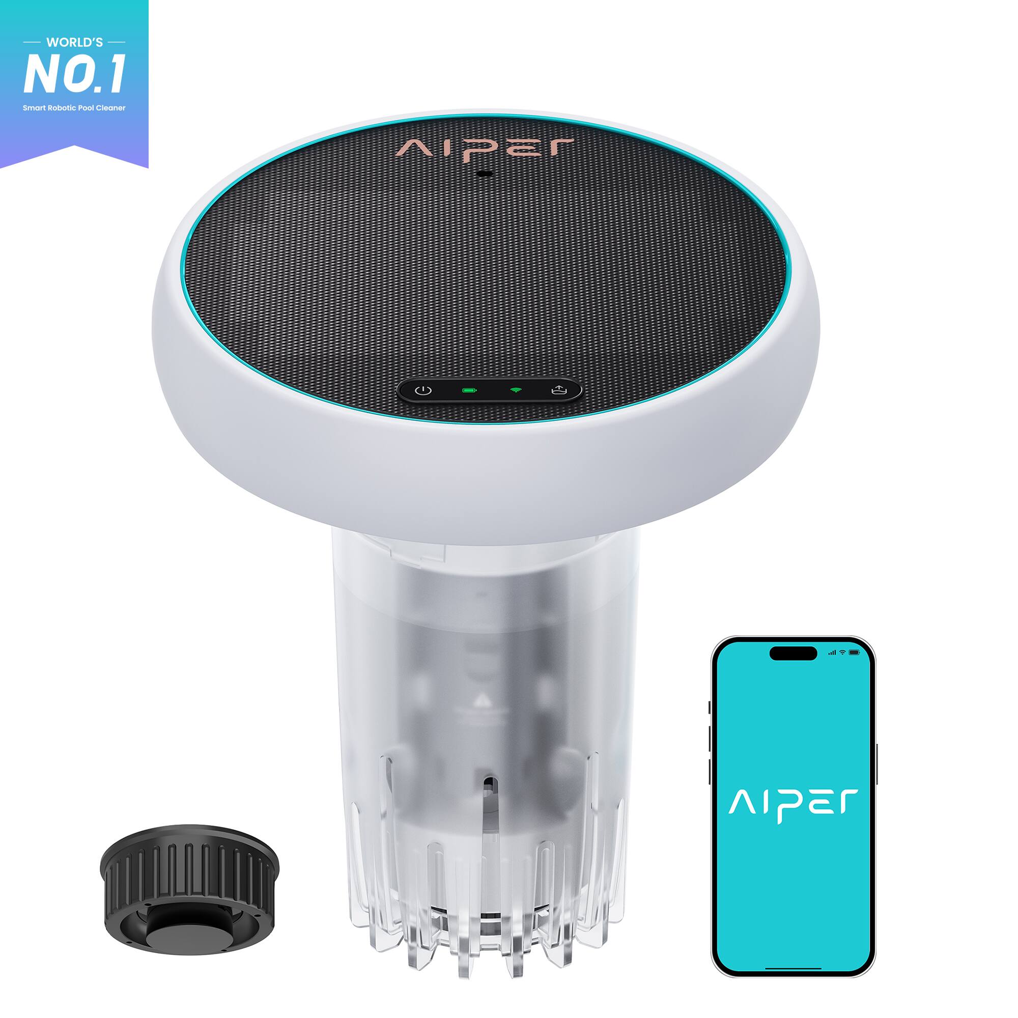 WORLD'S NO.1 Smart Robotic Pool Cleaner  
AIPEr