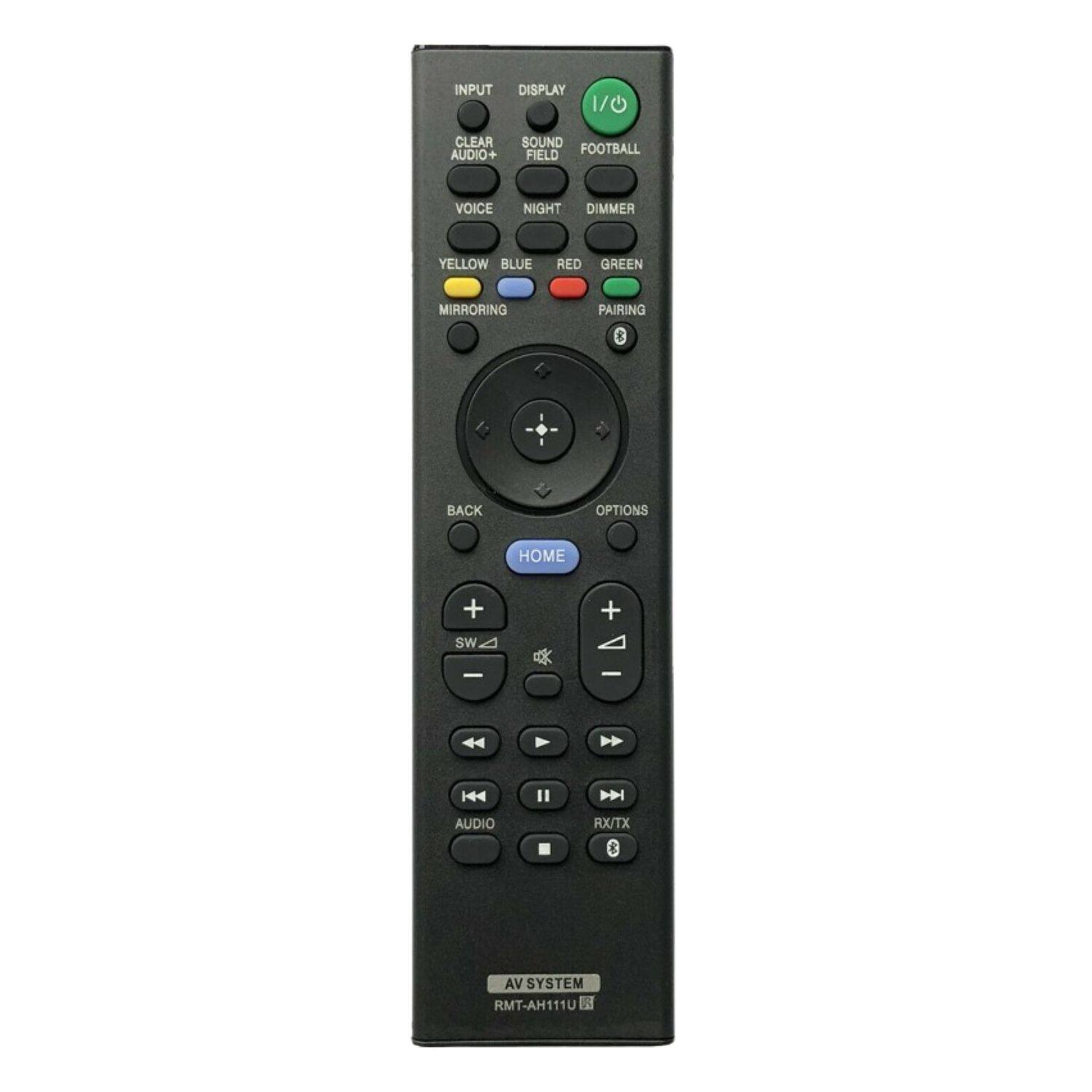 Front. Home Collection - Remote RMT-AH111U sub RMT-AH240U for Sony Soundbar HT-NT5 SA-NT5 HT-CT800.