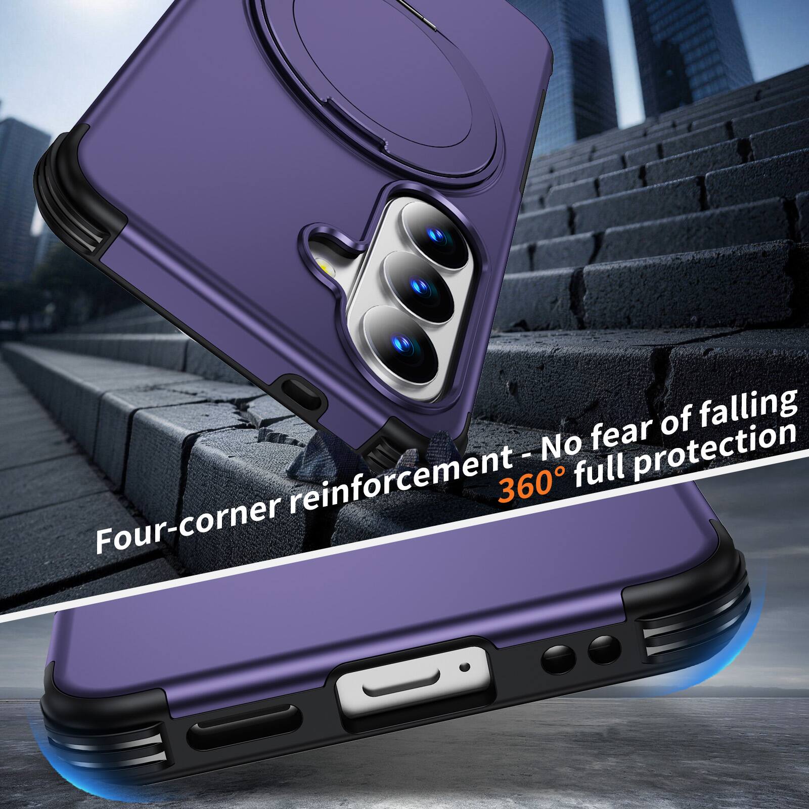 Four-corner reinforcement - No fear of falling  
360° full protection