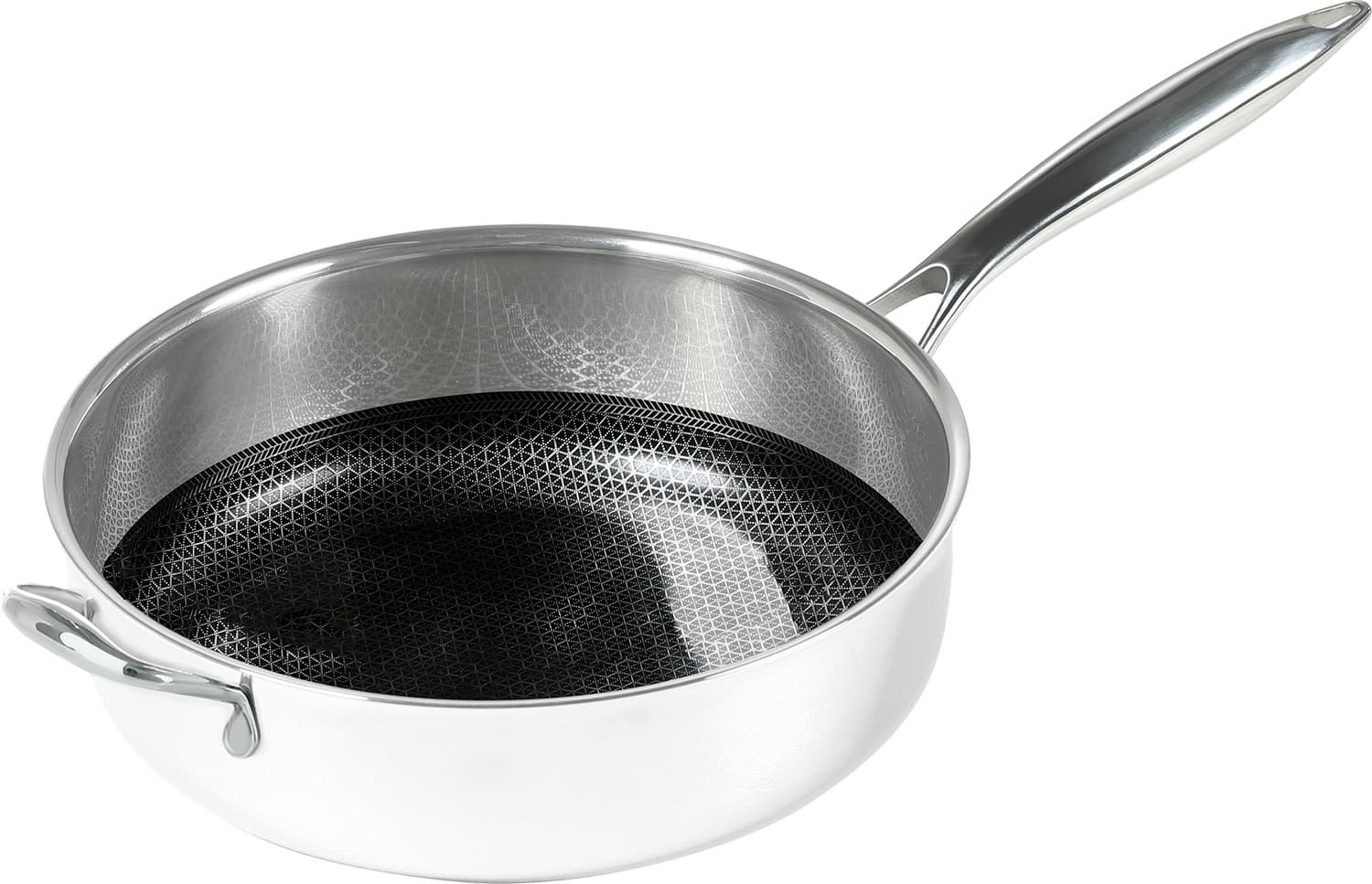 Frieling - Black Cube Hybrid Quick Release 4.5-Quart Saute Pan w/Lid, 11-Inch - Silver