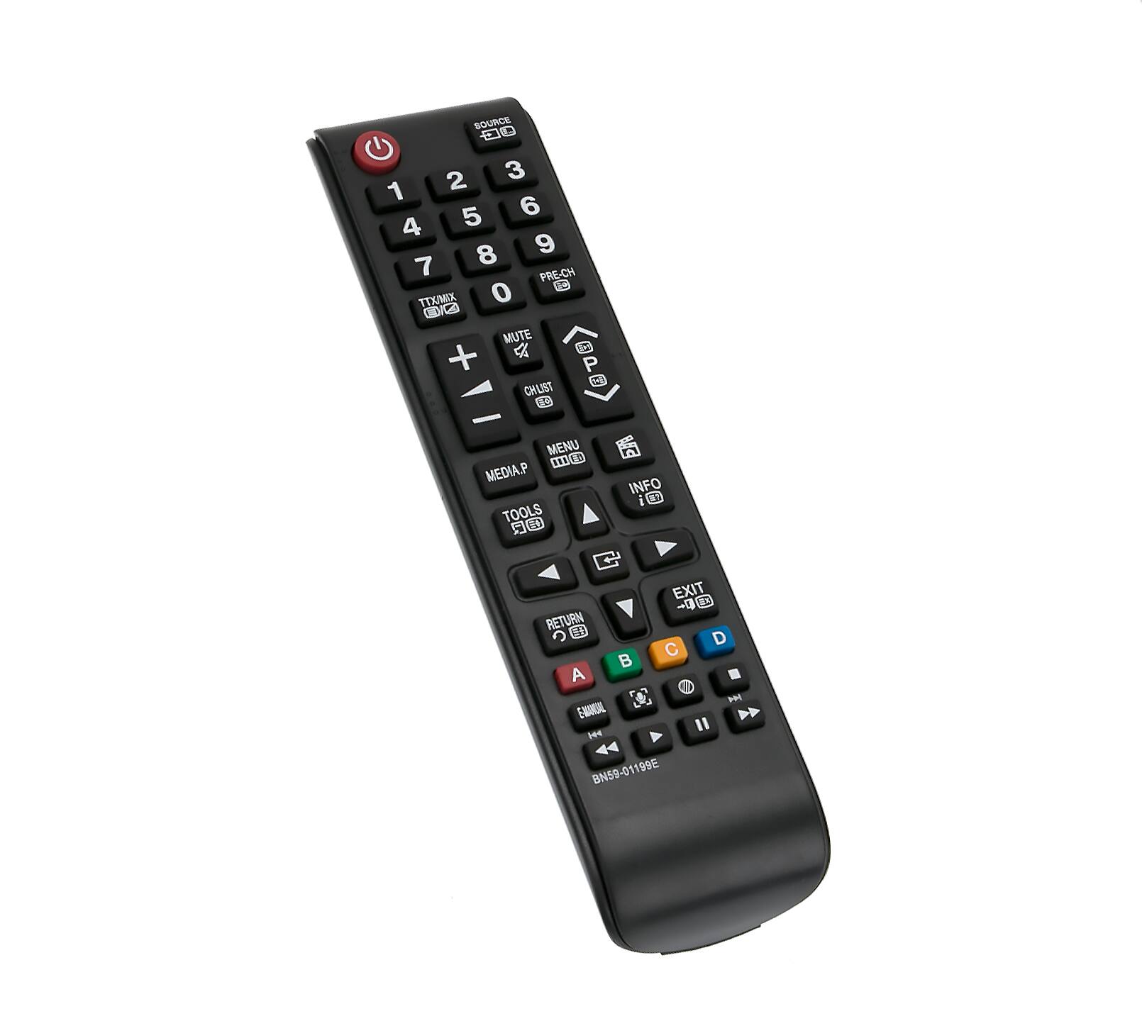 SOURCE 0 2 3 1 5 6 4 8 9 7  
PRE-CH TXNEX 0 U C MUTE  
+ i A CHLIST L I MENU BCD MEDIA.P TOOLS INFO i0 i EXIT -90D A RETURN 5 D C A 1 PM EMOOAL " 144 BN59-0119E