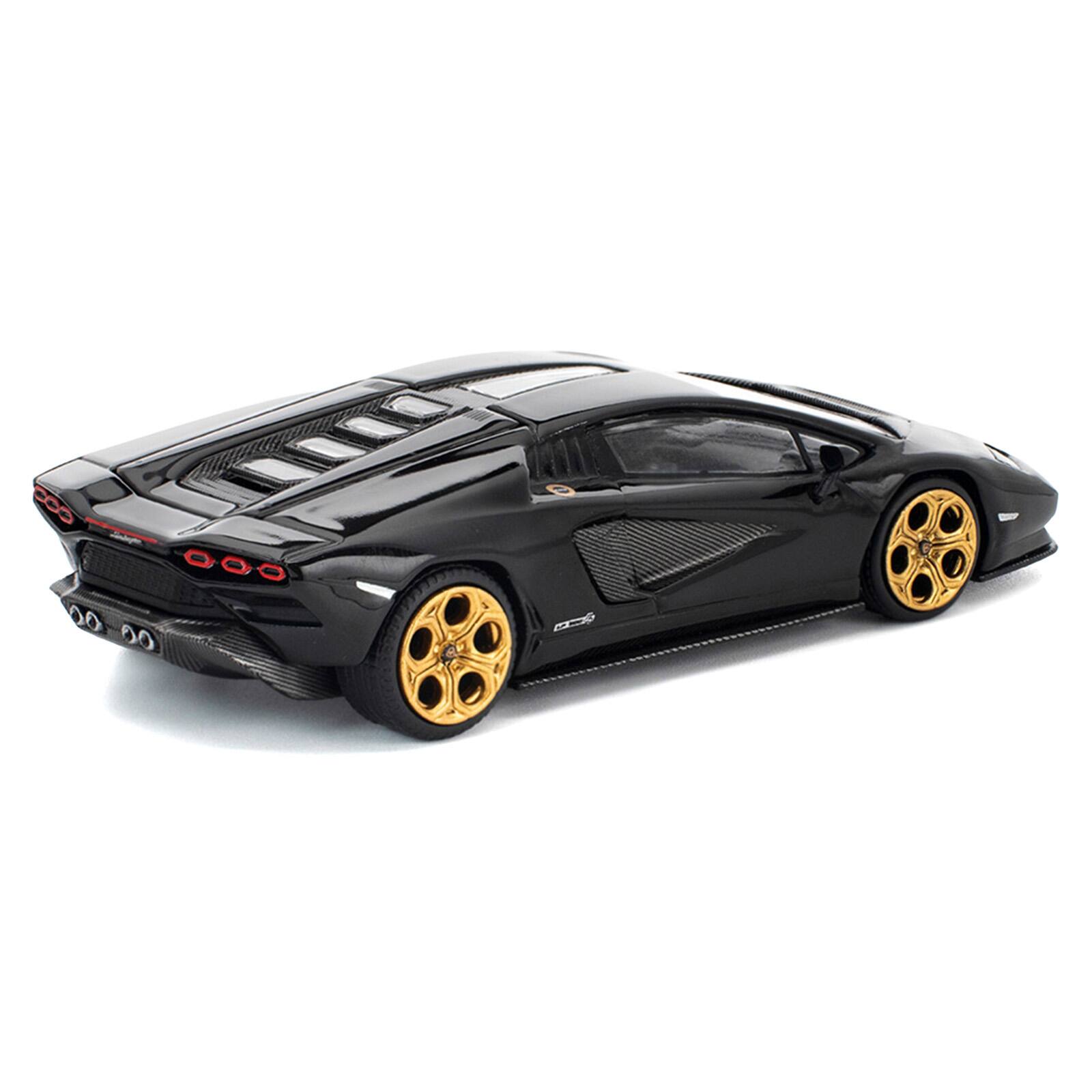 Alt View 3. Pop Race - Lamborghini Countach LPI 800-4 Deep Black 1/64 Diecast Model Car by Pop Race.