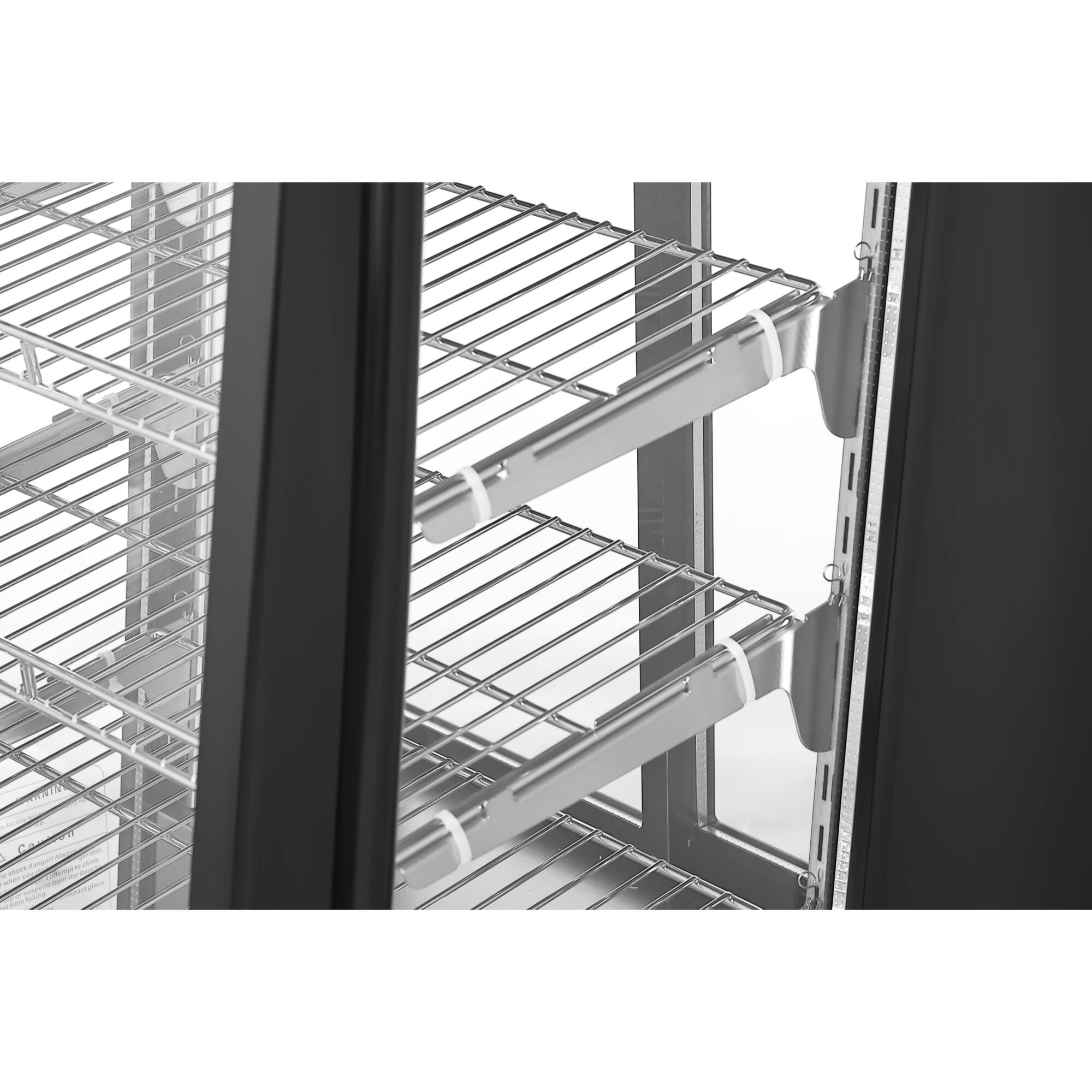 Alt View 8. Koolmore - 31 in. 4-Tier Commercial Countertop Display Refrigerator in Stainless-Steel (CDC-69-SS) - black.