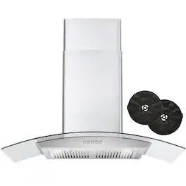 COSMO - 36 inches - Convertible - Wall Range Hood - Stainless Steel