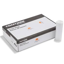 Coastwide Professional - 20-30 Gallon Trash Bag, 30" x 37", High Density, 12 mic, 500 Bags/Box - Natural