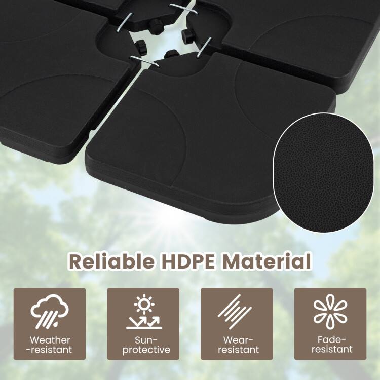 Reliable HDPE Material  
Weather-resistant  
Sun-protective  
Wear-resistant  
Fade-resistant