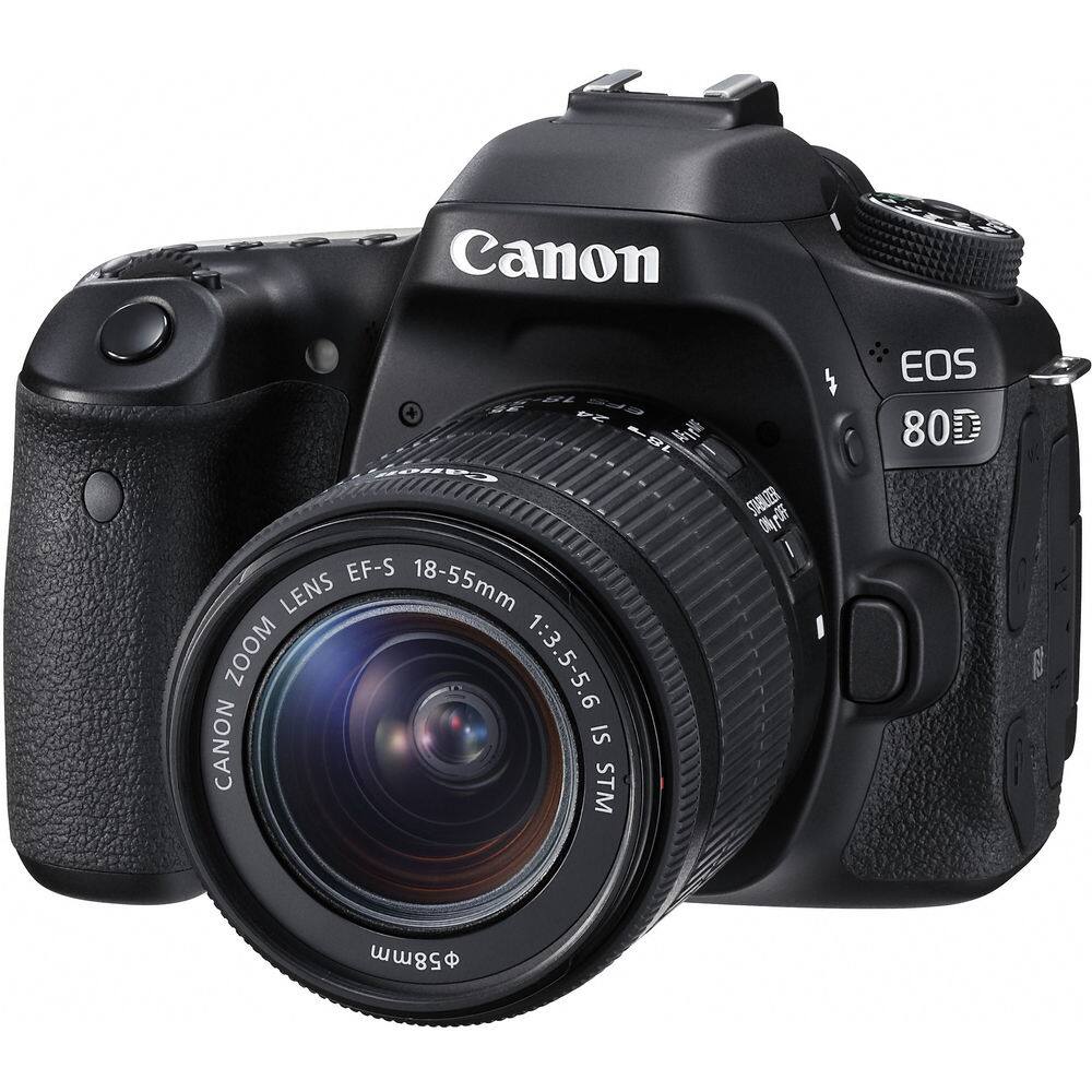 Canon EF-S 18-55mm Lens Zoom 1:3.5-5.6 IS STM  
Canon EOS 80D  
$58