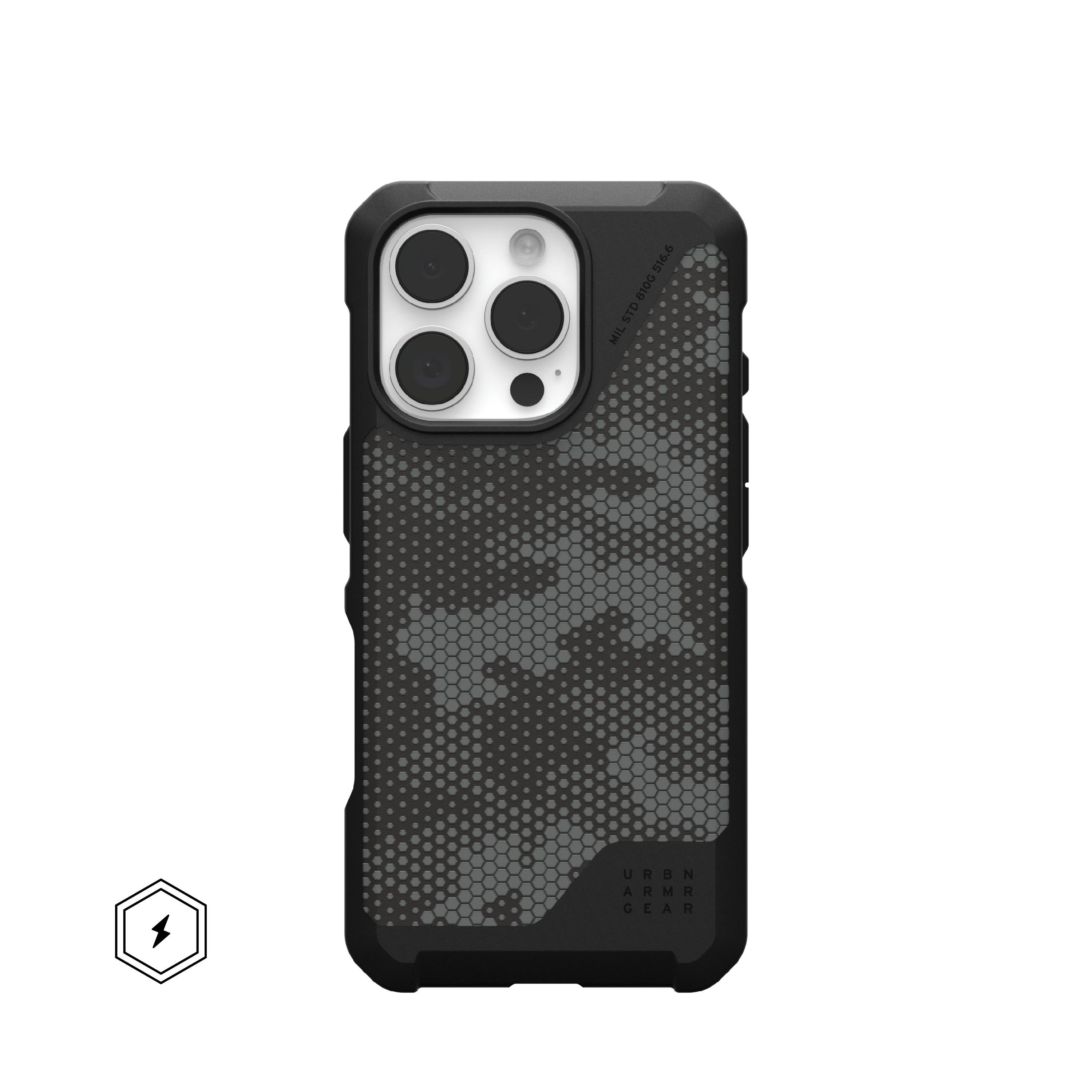 UAG - Metropolis LT Series Case with Magsafe for Apple iPhone 16 Pro - Micro Hex Camo Graphite