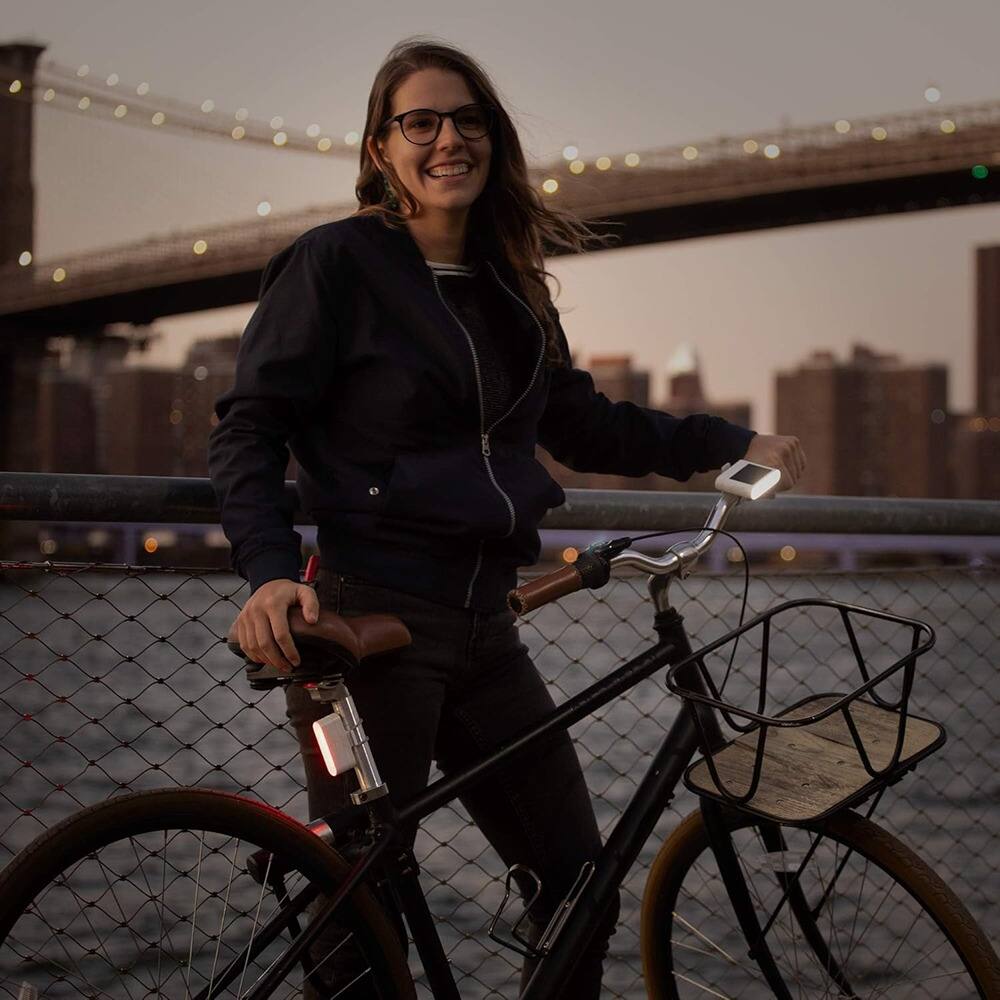 Back. RTMB - Solar Bike Light Set – USB/Solar Rechargeable, Waterproof, Front & Rear.