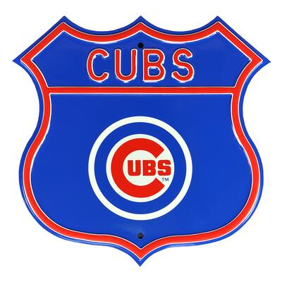 Cubs Inning Sign Authentic Street Signs Chicago Cubs Steel Route Sign Multicolor 3994078 ...