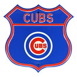 Authentic Street Signs - Chicago Cubs Steel Route Sign - Multicolor