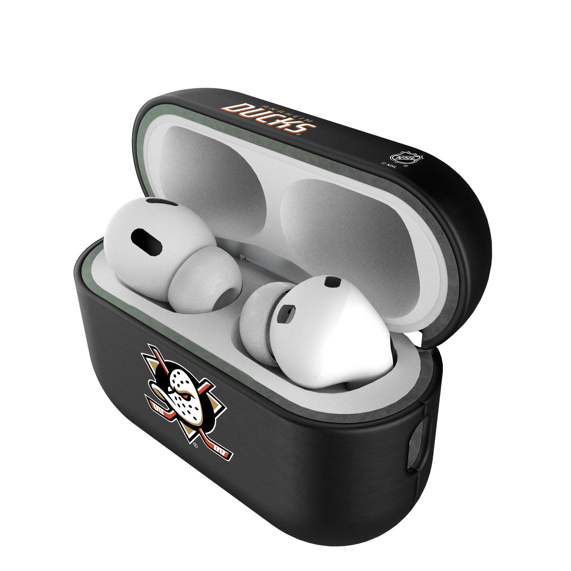 Alt View 3. Keyscaper - Anaheim Ducks Anaheim Ducks Insignia 2nd Gen AirPods Pro Case Cover - No Size - Black.